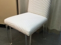FULL UPHOLSTERED ACRYLIC SIDE CHAIR